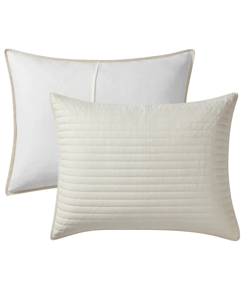 Vcny Home Embroidered Pick Stitch Microfiber 3-Pc. Quilt Set, Full/Queen