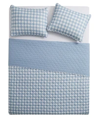 Vcny Home Gingham Microfiber 2-Pc. Quilt Set, Twin