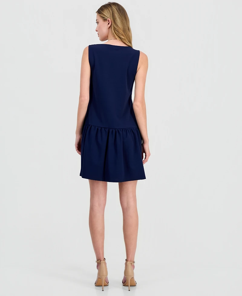 Robbie Bee Petite Drop-Waist Sleeveless Dress