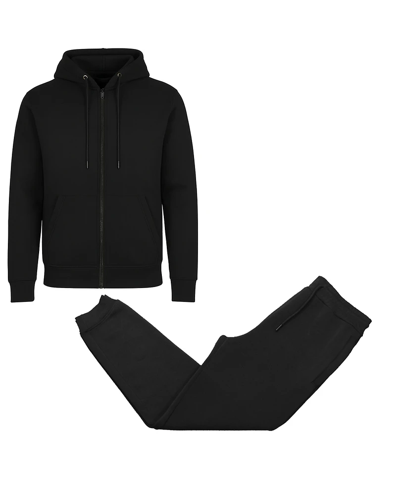 Blu Rock Men's Full-Zip Hoodie and Jogger Sweatpants Matching, 2-Piece Set