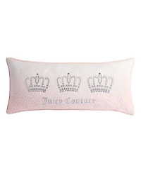 Juicy Couture Royal Crowns Decorative Pillow, 16" x 36"