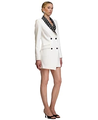 Rachel Roy Women's Johnny Beaded Lapel Mini Blazer Dress