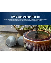 Emerson Ers-2000 Mini Pebbles Bluetooth Waterproof Outdoor Rock Speakers