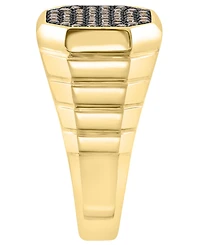 Effy Collection Men's Brown Diamond Ring (1/2 ct. t.w.) in Gold over Silver