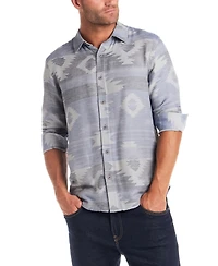 Weatherproof Vintage Men's Long Sleeve Southwest Jacquard Button Down Shirt