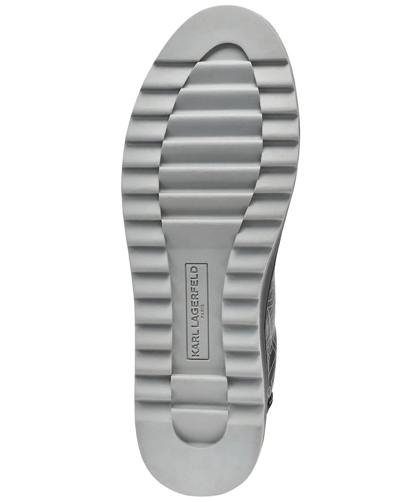 Karl Lagerfeld Paris Men's Leather Detailing Sneakers