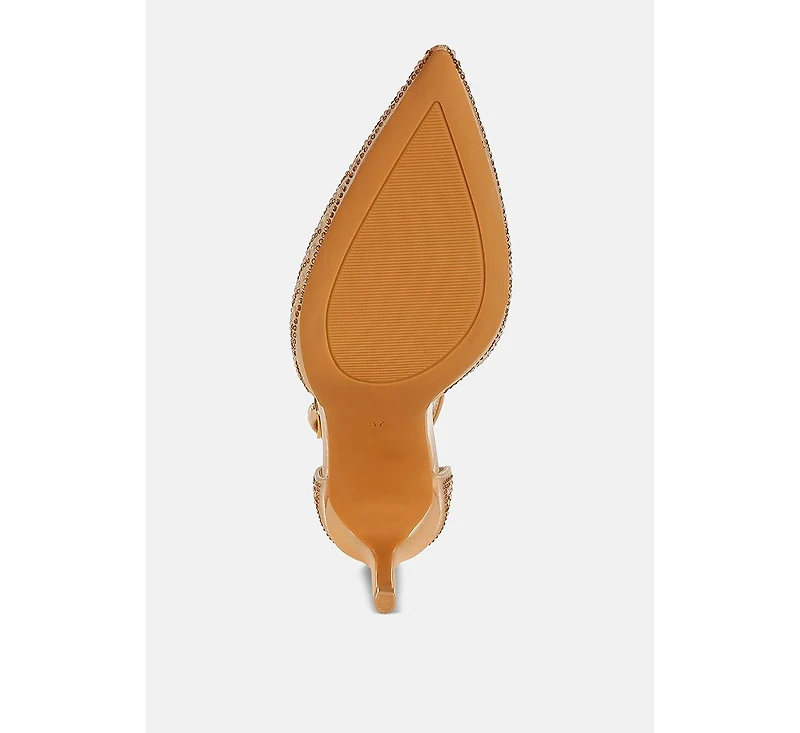 Wanda Pearls & Sequins Embellished Stiletto Sandals Women