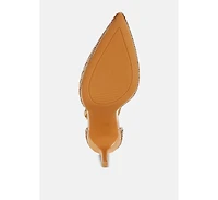 Wanda Pearls & Sequins Embellished Stiletto Sandals Women