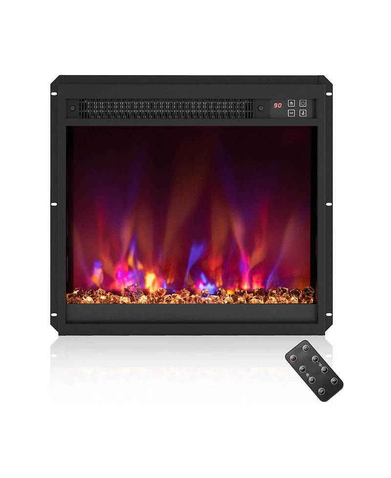 Sugift 18 Inch 1500W Electric Fireplace Insert with Remote Control