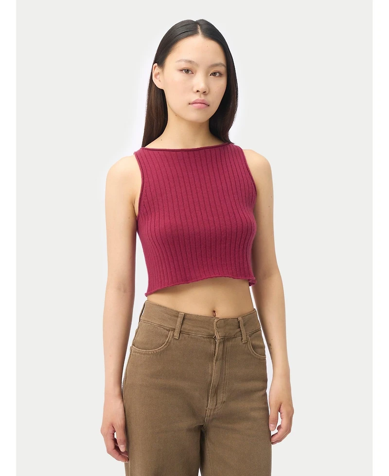 Gobi Cashmere Women's Crop Top