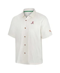 Tommy Bahama Men's White Alabama Crimson Tide Coconut Matchup Camp Button-Up Shirt