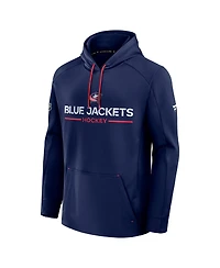 Fanatics Men's Navy Columbus Blue Jackets Authentic Pro Rink Hoodie