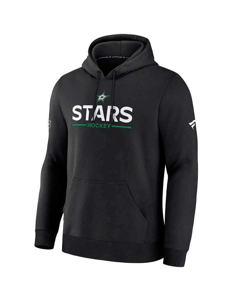 Fanatics Men's Black Dallas Stars Authentic Pro Primary Hoodie