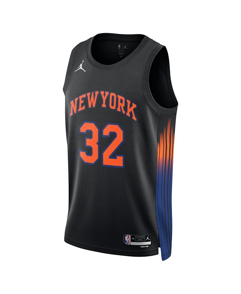 Jordan Men's and Women's Karl-Anthony Towns Black New York Knicks Swingman Jersey