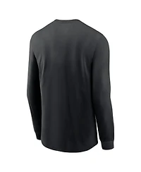 Nike Men's Black Iowa Hawkeyes Legacy Arched Logo Long Sleeve T-Shirt