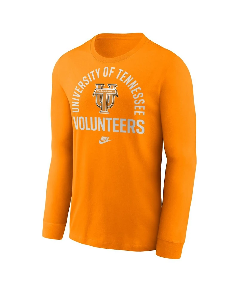 Nike Men's Tennessee Orange Volunteers Legacy Arched Logo Long Sleeve T-Shirt