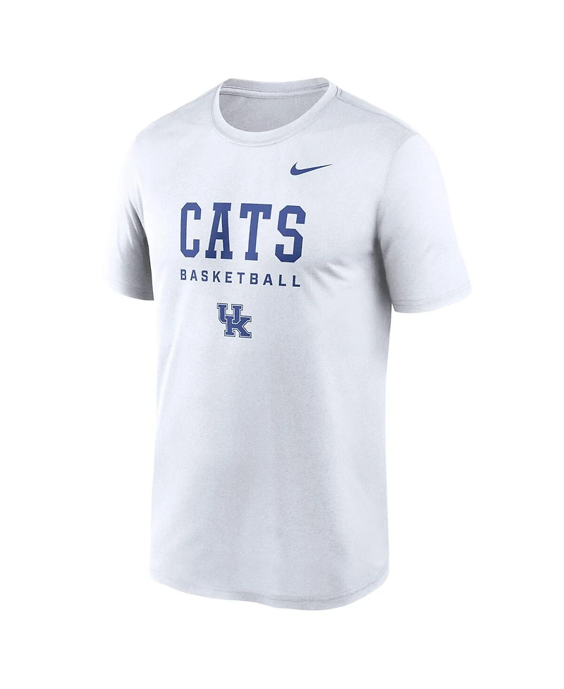 Nike Men's White Kentucky Wildcats 2025 Courtside Basketball Legend Dri-fit T-Shirt