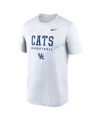 Nike Men's White Kentucky Wildcats 2025 Courtside Basketball Legend Dri-fit T-Shirt