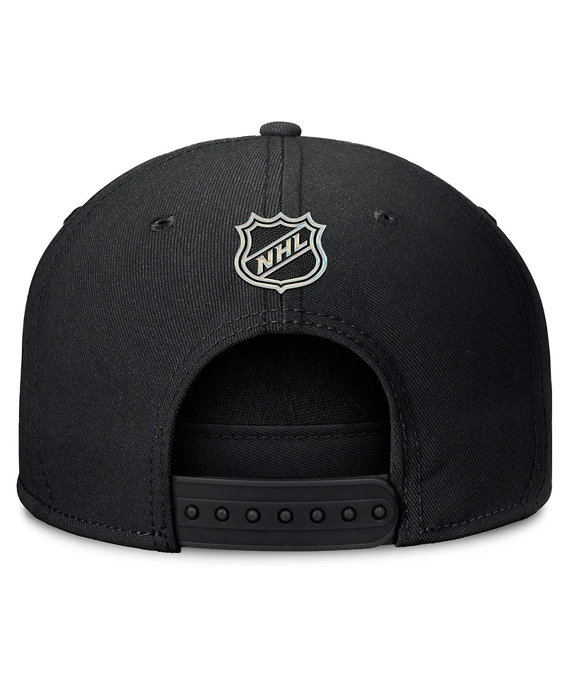 Fanatics Men's Black Carolina Hurricanes Authentic Pro Rink Team Code Snapback Hat