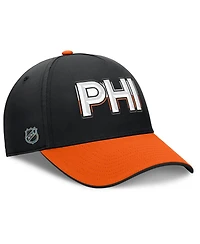 Fanatics Men's Black/Orange Philadelphia Flyers Authentic Pro Rink Team Code Flex Hat