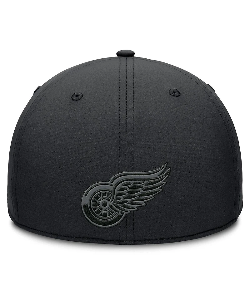 Fanatics Men's Black Detroit Red Wings Authentic Pro Road Team Code Flex Hat