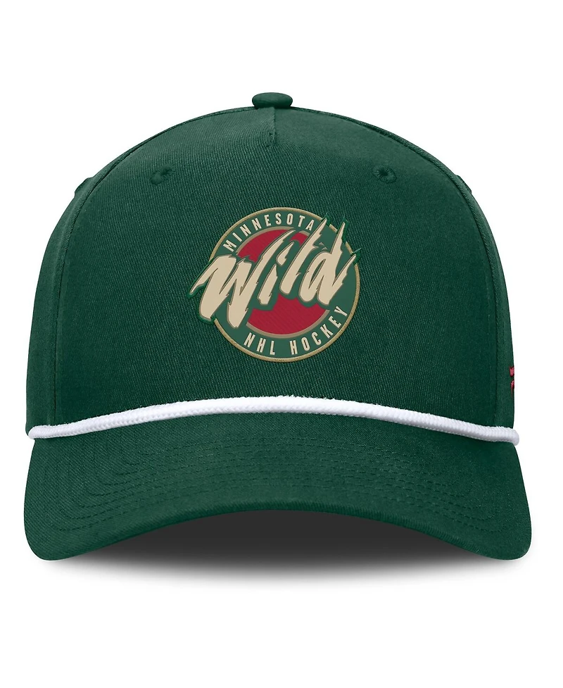 Fanatics Men's Green Minnesota Wild 25th Anniversary Alternate Authentic Pro A-Frame Adjustable Hat