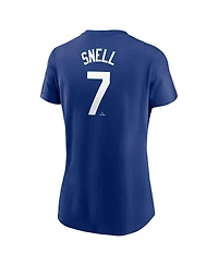 Nike Women's Blake Snell Blue Los Angeles Dodgers Fuse Name Number T-Shirt