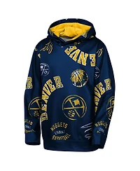 Outerstuff Big Boys and Girls Navy Denver Nuggets Moving Violation Hoodie