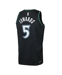 Nike Big Boys and Girls Anthony Edwards Black Minnesota Timberwolves Swingman Jersey
