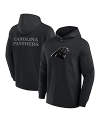 Fanatics Men's Black Carolina Panthers Elements Blaze Tri-Blend Long Sleeve Hoodie T-Shirt