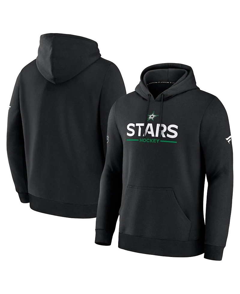 Fanatics Men's Black Dallas Stars Authentic Pro Primary Hoodie