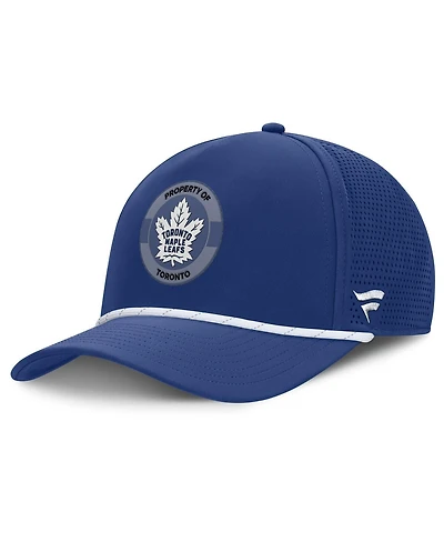 Fanatics Men's Blue Toronto Maple Leaf's Authentic Pro Rink Adjustable Hat