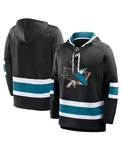 Fanatics Men's Black San Jose Sharks Prime Time Fleece Hoodie