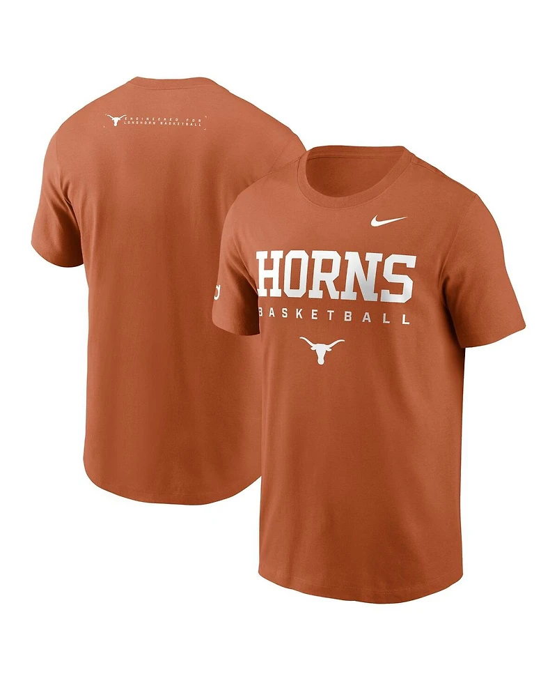 Nike Men's Texas Orange Longhorns 2025 Courtside Basketball Legend Dri-fit T-Shirt