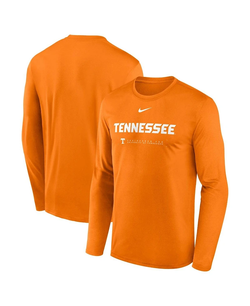 Nike Men's Tennessee Volunteers 2025 Courtside Basketball Shootaround Legend Dri-fit Long Sleeve T-Shirt