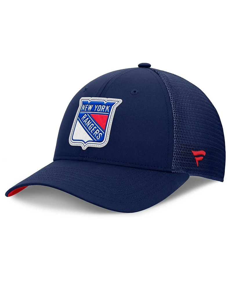 Fanatics Men's Navy New York Rangers Authentic Pro Home Ice Trucker Adjustable Hat