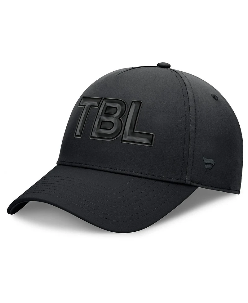 Fanatics Men's Black Tampa Bay Lightning Authentic Pro Road Team Code Flex Hat