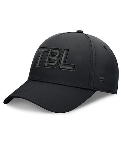 Fanatics Men's Black Tampa Bay Lightning Authentic Pro Road Team Code Flex Hat