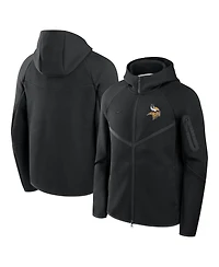 Nike Men's Black Minnesota Vikings Tech Fleece Full-Zip Windrunner Hoodie