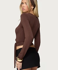 Edikted Women's Malenna Wrap Top