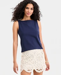 On 34th Women's Knit Sleeveless Boat-Neck Top, Macy's Exclusive