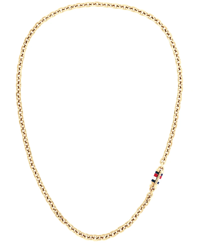 Tommy Hilfiger Men's Gold-Plated Stainless Steel Link Chain Necklace