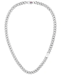 Tommy Hilfiger Men's Silver-Tone Stainless Steel Link Chain Necklace