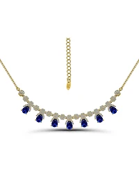 Christian Siriano New York Pear Cut Cubic Zirconia Collar Necklace