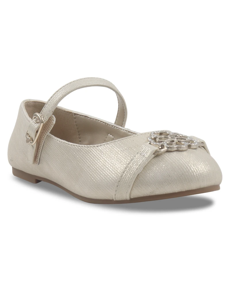 Jessica Simpson Little and Big Girls' Amy Ivie Buckle Strap Dress Shoe