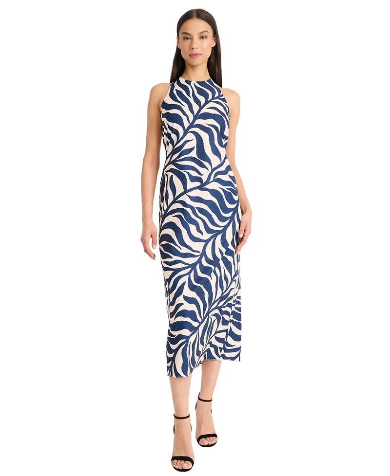Donna Morgan Women's Sleeveless Printed Midi Dress