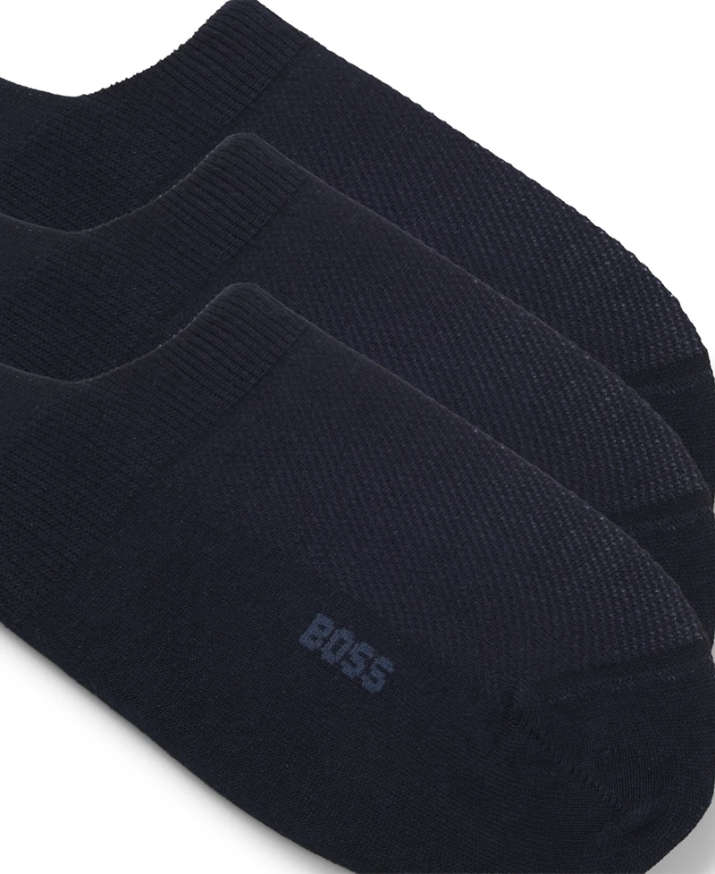 Hugo Boss Men's 3-Pack Low-Cut Soft Socks