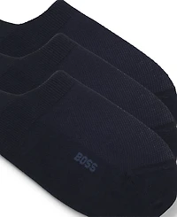 Hugo Boss Men's 3-Pack Low-Cut Soft Socks