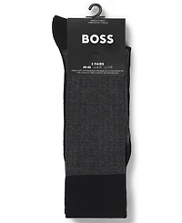 Hugo Boss Men's Mini Pattern Socks, 2-Pack