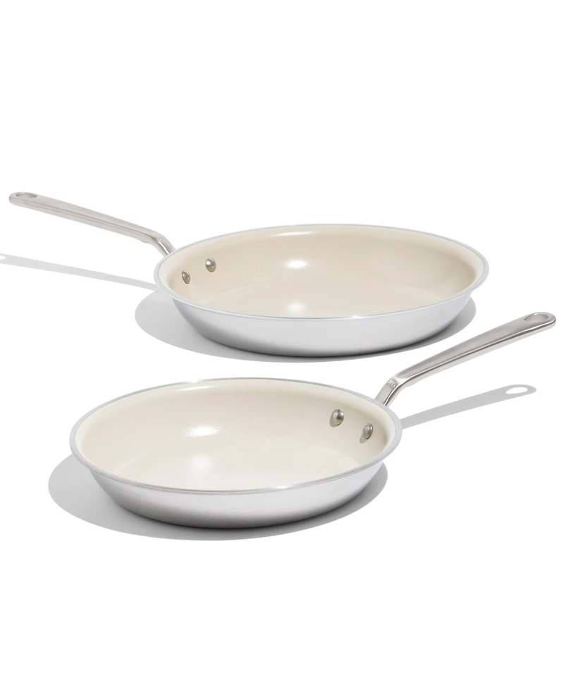 Made In Stainless Steel 10" and 12" Fry Pan Set